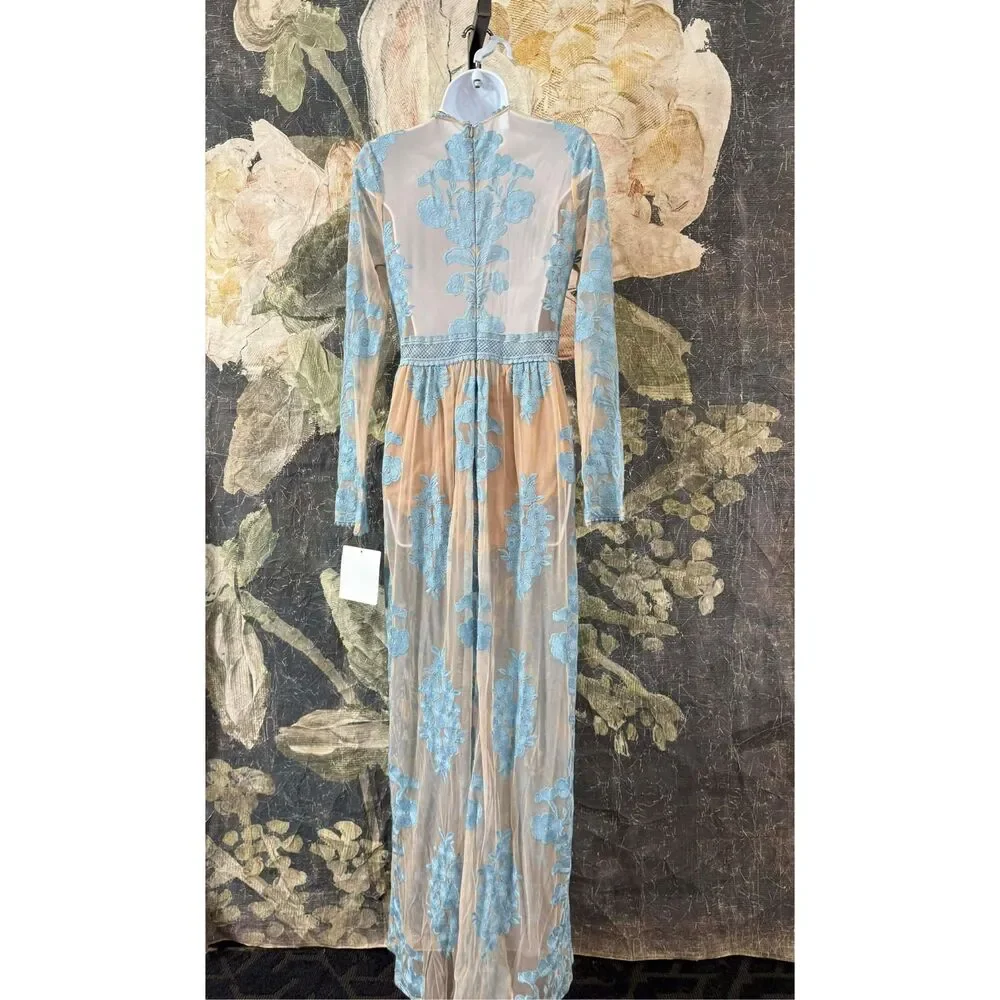 New Free People For Love & Lemons Temecula Maxi Dress Size L - Picture 6 of 9
